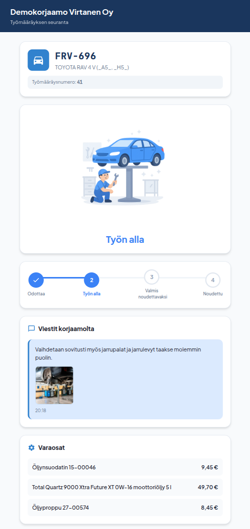 Verstaani Customer Portal
